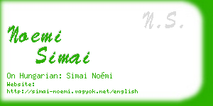 noemi simai business card